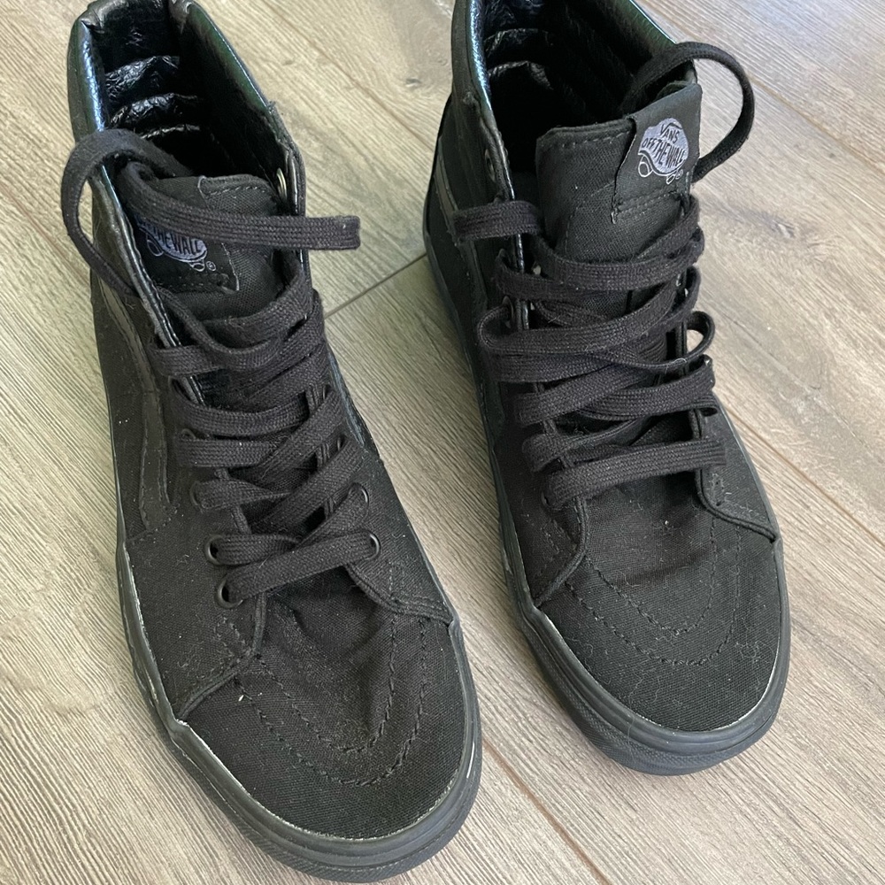 Vans Hi All Black Unisex Womens 6.5 / Mens 5